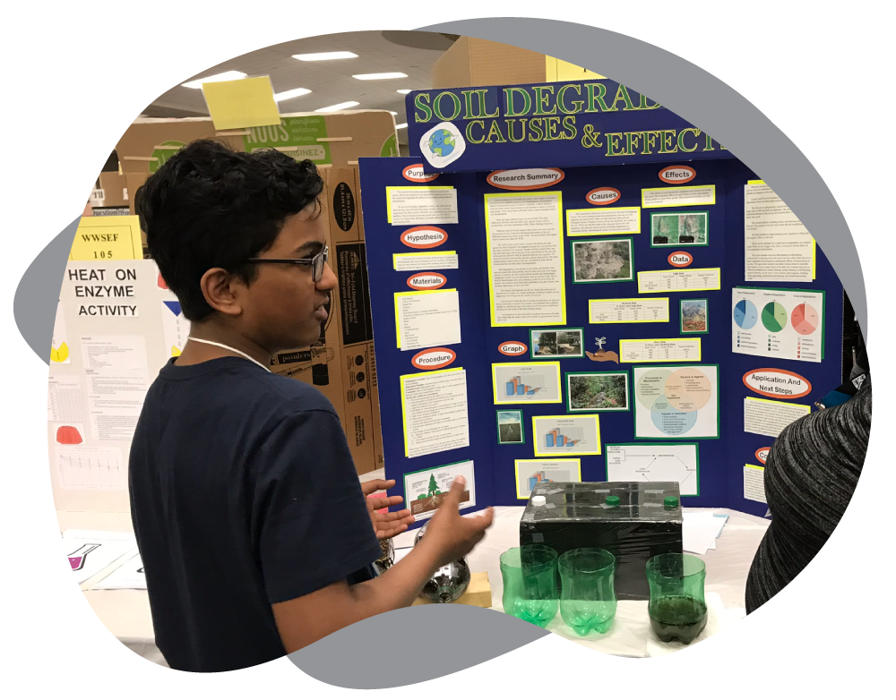 Student Presnting Project to Judge